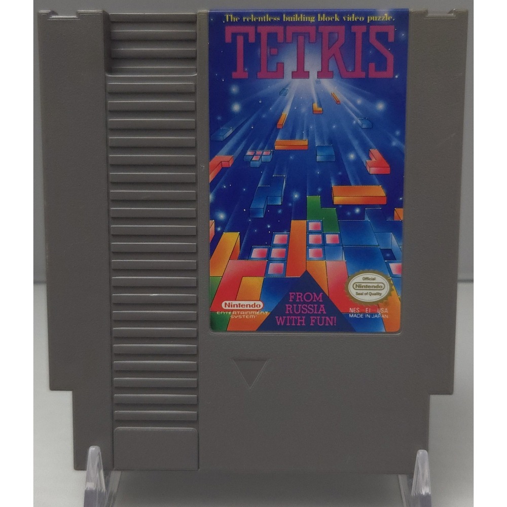 Tetris NES - NES-EI-USA - Loose Cartridge - 19 Stamp - Tested & Working